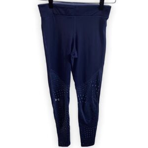 Under Armour blue athletic material leggings